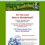 101 Famous Quotes From Alice In Wonderland eBook Complete Interactive Experience